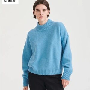 NAADAM Super Luxe Cashmere Mockneck Sweater Women’s Blue Size M